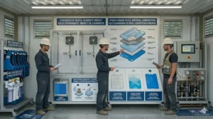 A high-tech circulating water cooling vest compared to a standard ice vest for maximum heat protection in Canadian manufacturing.