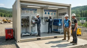 A hiker in the Canadian Rockies evaluating an evaporative cooling vest versus an ice vest for long-distance summer trekking.