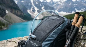 Insulated 3-litre hydration bladder designed to keep water cold for hours during summer hikes in British Columbia.