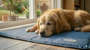 Large, medium, and small cooling mats for senior dogs of all sizes.