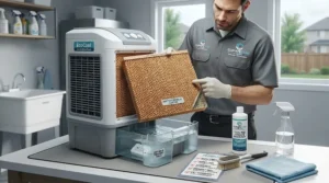 Maintenance guide for cleaning cooling pads to prevent mold growth in humid Canadian summer conditions.