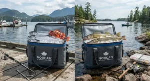 A versatile fish bag cooler suitable for both saltwater coastal fishing and freshwater lake angling in Canada.