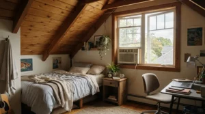 Cooling a second-floor loft with an 8000 BTU window AC for small cottage during a heatwave.
